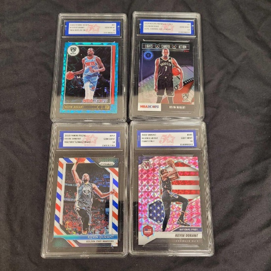 (4) Kevin Durant Gem Mint 10 Graded Cards