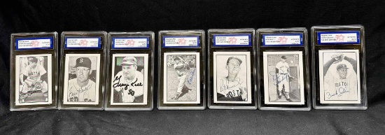The Boston Red Sox HOF Collection Signed Certified Slabbed Cards
