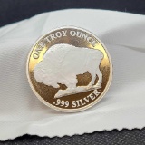 1 Troy Oz .999 fine silver Buffalo round coin