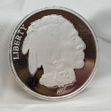 1 Troy oz .999 fine silver Buffalo round coin