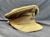 British WW2 Army Visor with Royal Kent West Badge