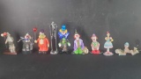 Lot of approx. 9 clown decor figures