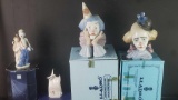 4 Lladro porcelain figures W/original boxes