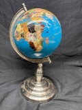 World Gemstone Globe 12in tall