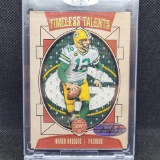 1 of 1 Custom Cut Aaron Rodgers Jersey patch card
