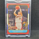 1 of 1 Custom Cut Stephen Curry jersey patch card