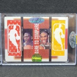 1 of 1 Custom Cut Michael Jordan and kobe Bryant Jersey patch card