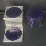 Lot of approx. 30 antique Kopp kobalt blue5.75in light lenses