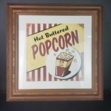 Framed Popcorn art print