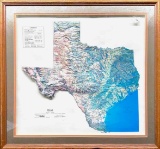 Framed 3D Art of Texas 27 x 27