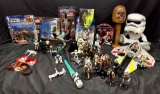 Large Lot of Vintage to modern Star Wars Collectibles Action Figures