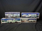 4 MIB Hess Toy Cars and Trucks. Helicopter, Car Transports