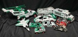 Large Lott of Hess Toy Vehicles. Trucks, Jet, Helicopters, Race cars, more