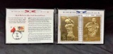 Mark McGwire and Sammy Sosa Official 22kt Gold Baseball Cards Commemorative Folio