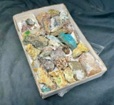 Tray full of Colorful Mineral Specimens