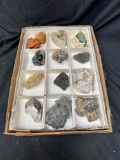 Tray of Large Mineral Specimens Halite more