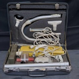 Crime scene portable vacuum cleaner kit in hard case