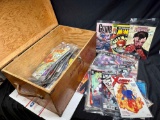 Wooden Chest Full of Comics. X-Men, MnMs, Doctor Strange, Spider-Man more