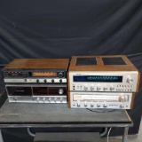 Audio lot 2 eight track players 2 receviers Realistic pioneer Panasonic Sylvania