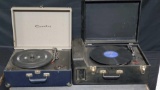 2 vintage record players Califone Crosley both in hard case and dont have power cords