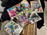 Short Box Over 100 Comics. DC, Marvel. Robin, Nova, Avengers, Teen Titans more