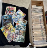 Long box of Approximately 250 Vintage Comics. ROM, MASK, Camelot 3000, Batman more