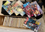 Approximately 250 Vintage Comics Longbox DC Marvel Namor Punisher Deathlok more