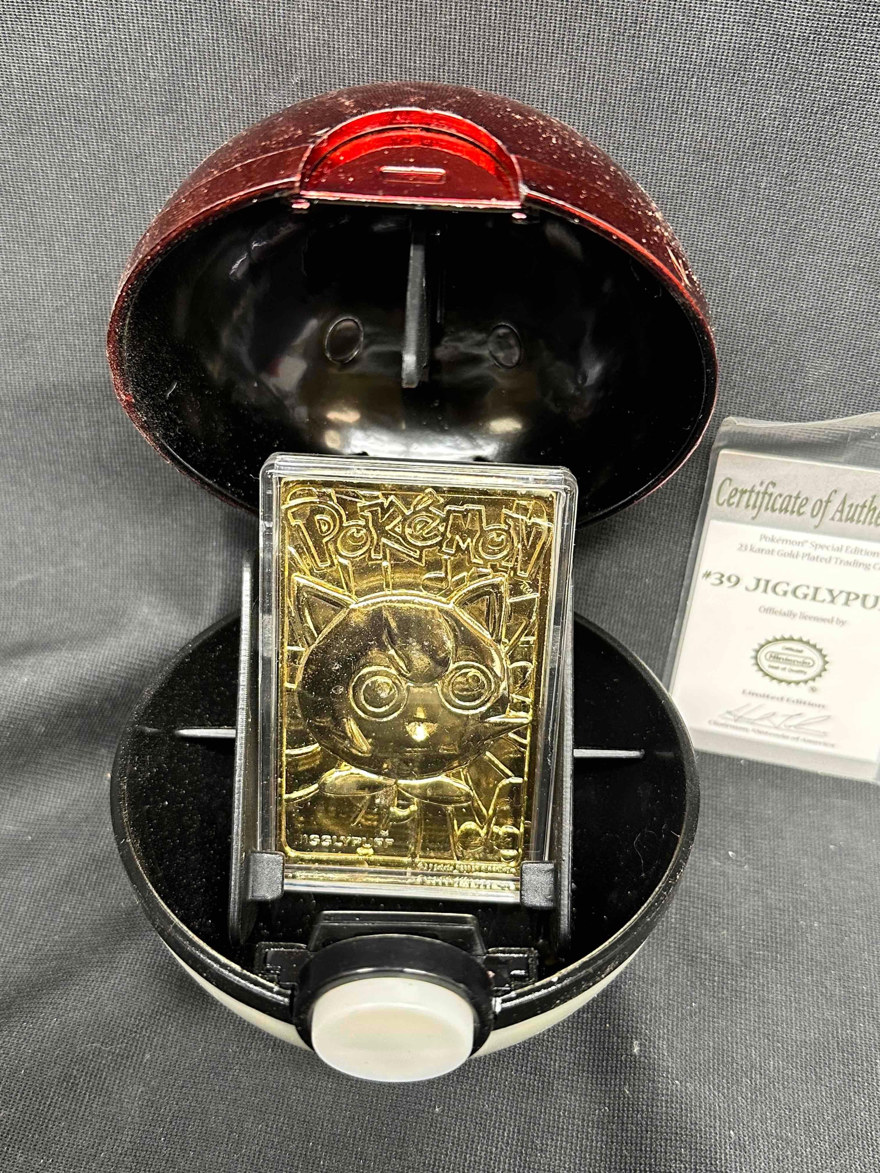 23k Gold Plated No. 39 Jigglypuff Pokemon | Proxibid