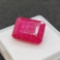 Emerald Cut Deep pink Ruby gemstone 10.22ct