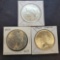 (3) 1923 Silver Peace Dollars