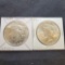 (2) 1923 Silver Peace Dollars 1923 and 1923-S