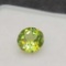 Green Round Brilliant Cut Peridot gemstone .84ct