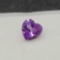 Purple Heart Cut Amethyst gemstone .78ct