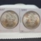 (2) 1885 Morgan silver dollars 90% silver coins