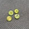 (4) Brilliant Round Cut Green Peridot gemstones 2.2ct