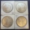 (4) 1921-D Morgan silver dollars 90% silver coins