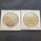 (2) 1923-S silver peace dollars