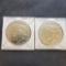 (2) 1935 Silver Peace Dollars 1935-S and 1935