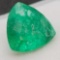 Trillion Cut Green Emerald gemstone 3.52ct