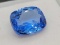 Cushion cut Sea Blue Sapphire gemstone 4.86ct