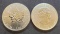 (2) 2013 Canada 5 Dollars 1 Troy Oz .999 fine silver round cound