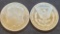 (2) 1 Troy Oz .999 fine silver Morgan round coins