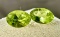 Pair of Oval Cut Peridot Gemstones 1.6ct total