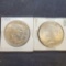 (2) 1922 Silver Peace Dollars