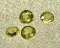 4 Mini Diamond Cut Yellow Sapphire Gemstones 0.6ct total