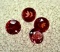 4 Mini Diamond Cut Garnet Gemstones 0.6ct