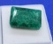 Emerald Cut Deep Green Emerald gemstone 14.89ct