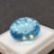 Oval cut Blue Topaz gemstone 22.91ct