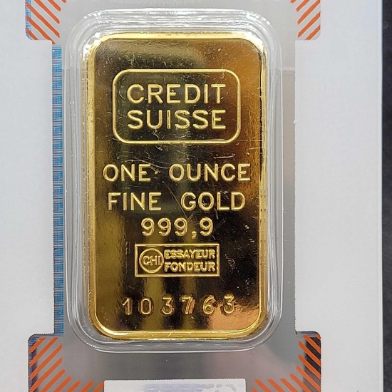 Credit Suisse 1oz .999 Fine Gold Bar