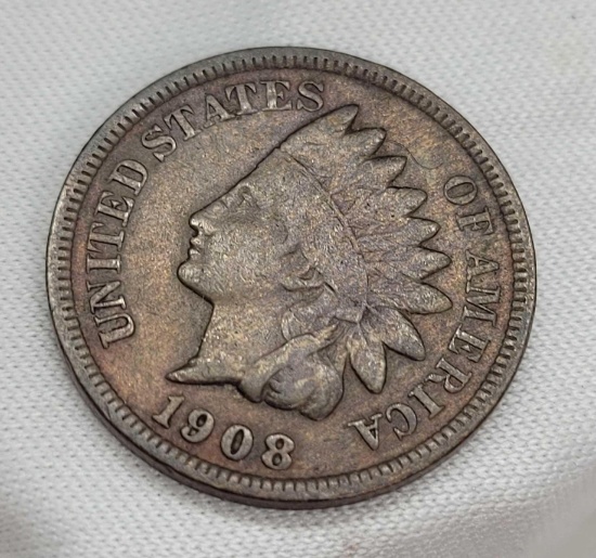 1908-S Indian Head Wheat Cent Penny